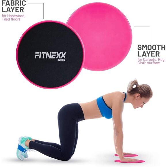 Resistance Bands Loop Mini Booty Bands and Core Sliders 7 Pieces Multicolor - Picture 5 of 10